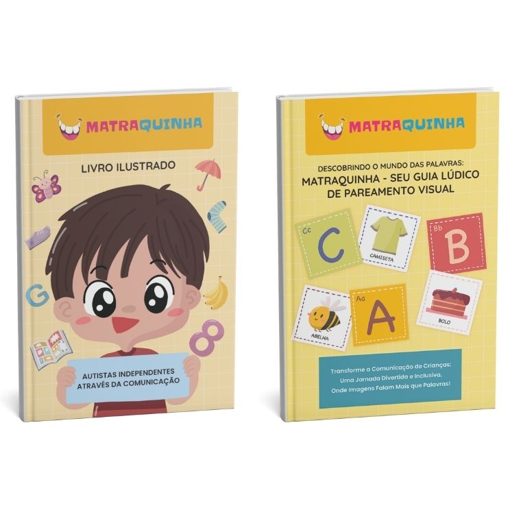 Kit Menino – Livro Ilustrado com personagem menino + Guia de Pareamento Visual e brinde cordão de girassol