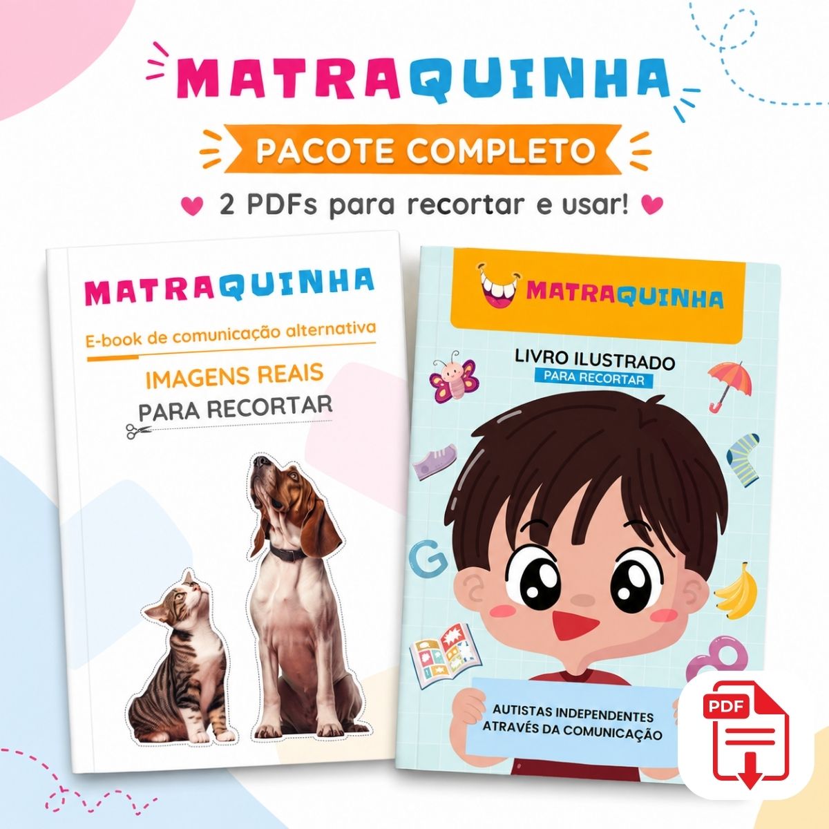 Capa do Kit Completo Matraquinha Menino, com Protocolo e Missão Matraquinha